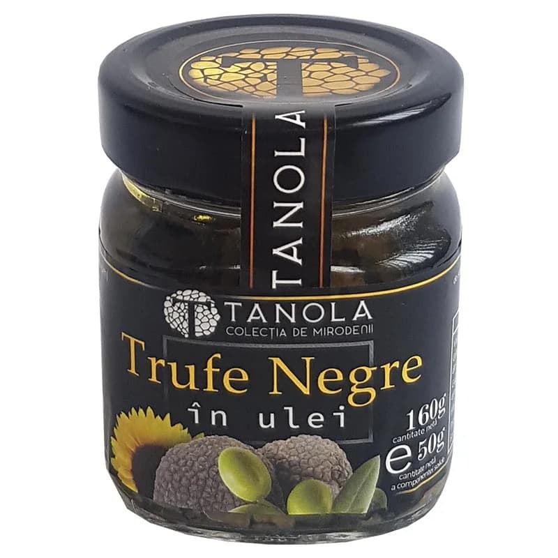 Trufe Negre în ulei (borcan 160g)