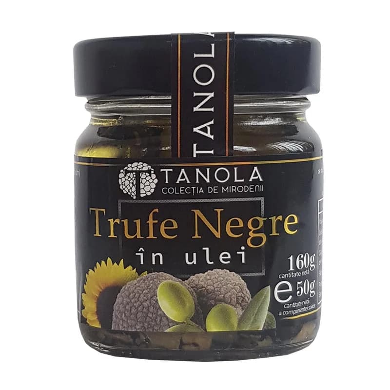 Trufe Negre în ulei (borcan 160g)